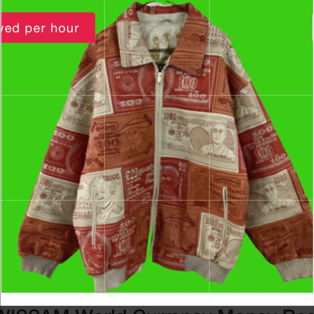 World money Currency jacket